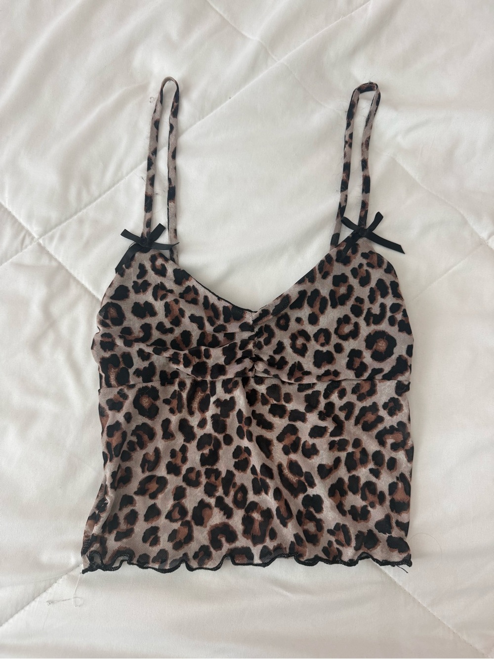 Full Tilt Leopard Print Tank Top - Brown & Black